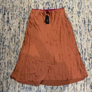 NWT Rag and Bone Peach Silk Slip Skirt